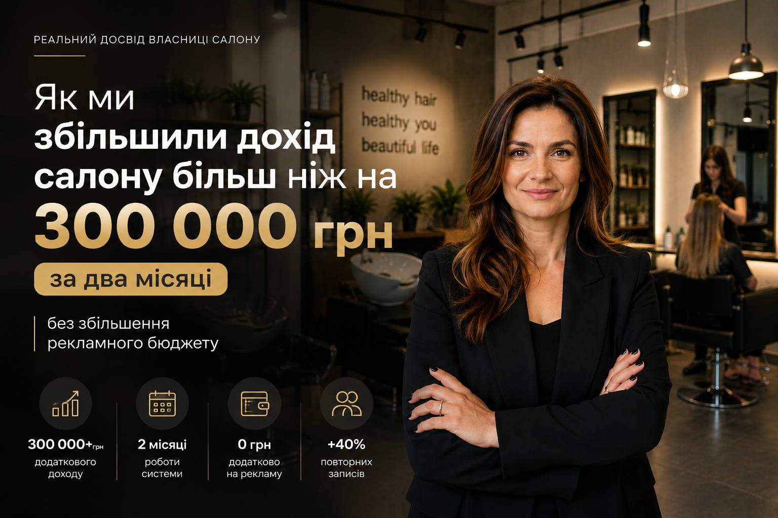 Як ми збільшили дохід салону більш ніж на 300 000 грн за два місяці без збільшення рекламного бюджету